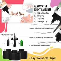 Bearly Art Precision Craft Glue - THE MINI 2 fl oz + Tip Kit (PCG02E)